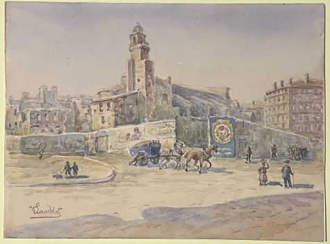 marseille_rare_vue_ancienne_vers_1880_signee_v_lamblot_provence_france