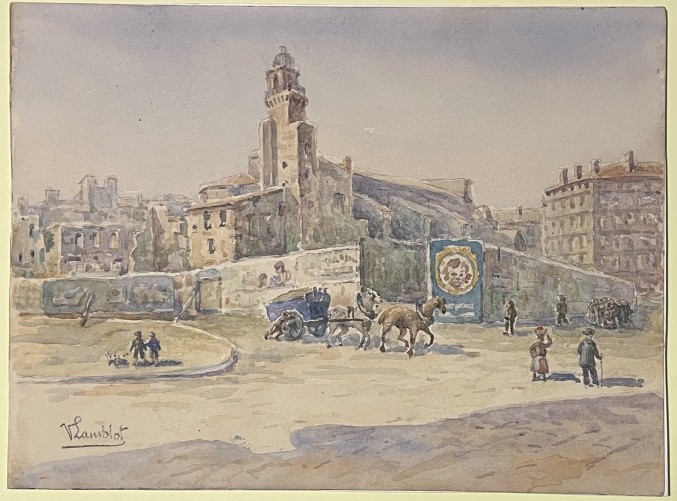 marseille_rare_vue_ancienne_vers_1880_signee_v_lamblot_provence_france