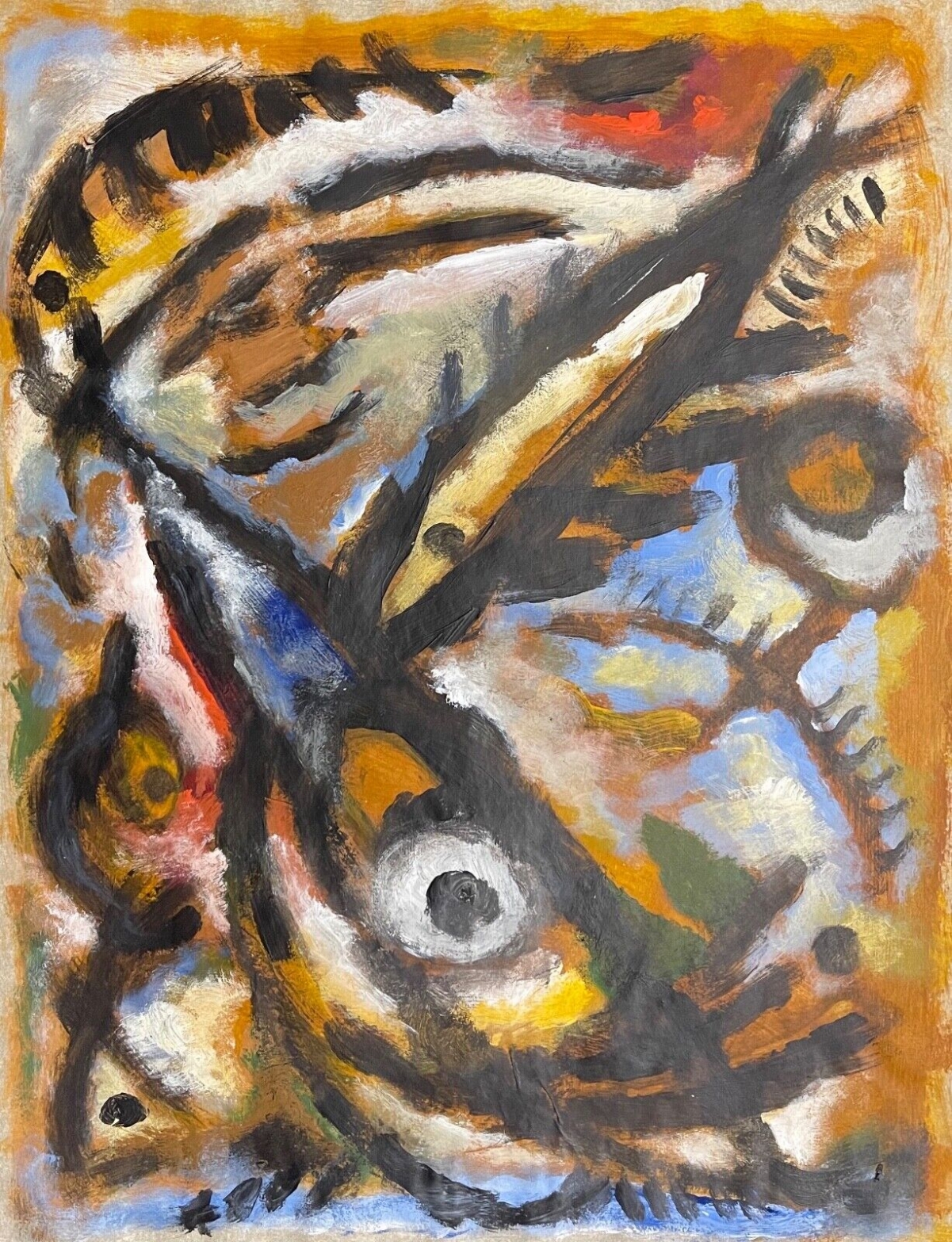 poissons_gouache_sur_papier_calque_attribuee_a_norbert_palmade_1928-_2019