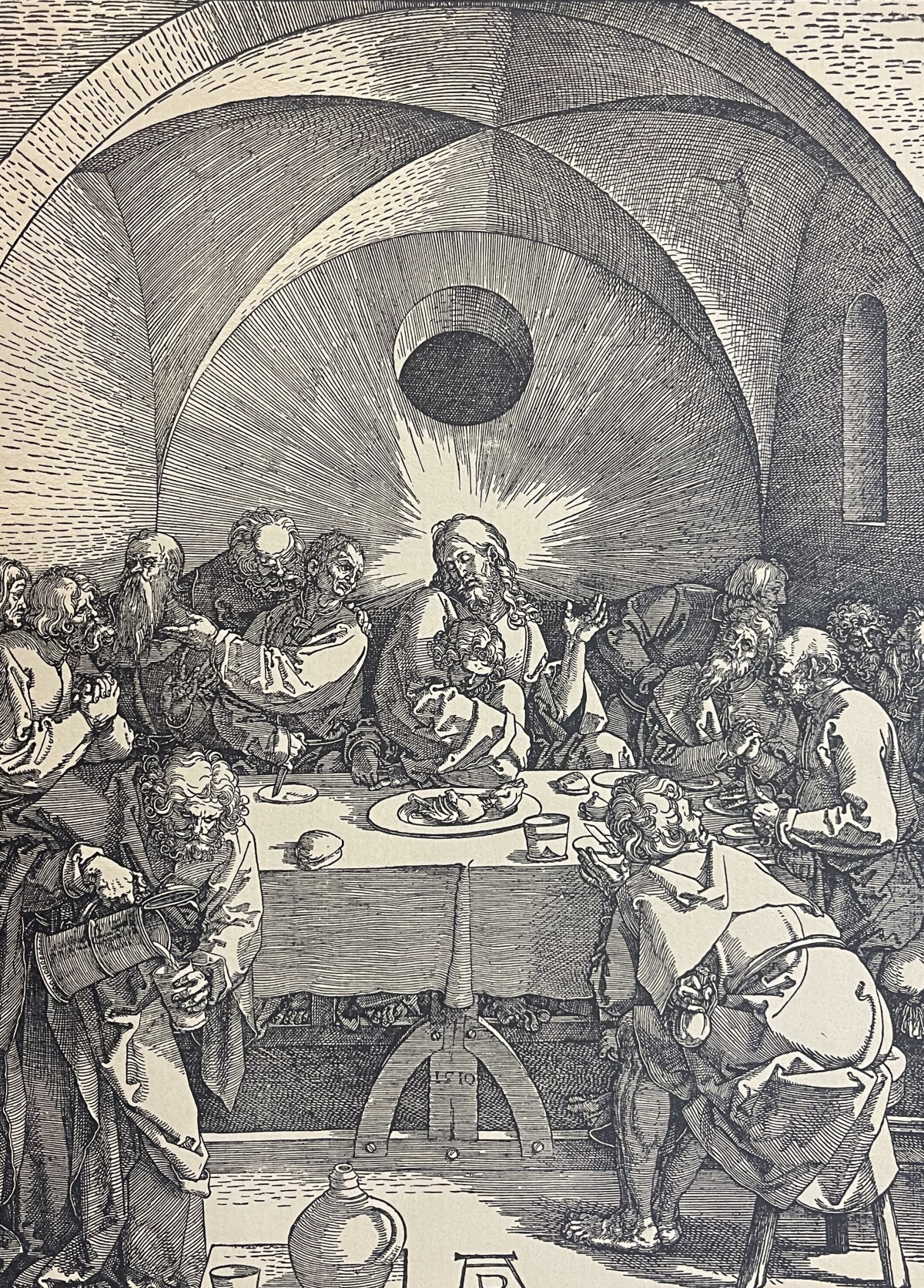 albrecht_durer_1471-1528_la_cene_dernier_repas_christ_bois_grave_c_1900_passion