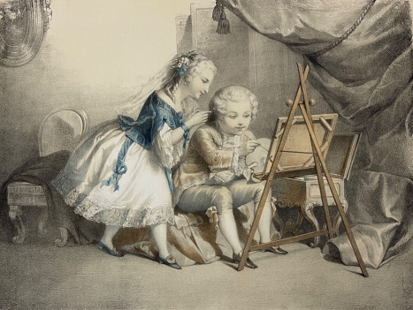 le_petit_peintre_conseils_en_peinture_lithographie_de_charpentier_c_1830_enfant