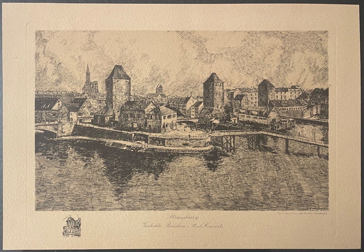 strasbourg_1916_ponts_couverts_alsace_par_franz_mailander_allemagne_france