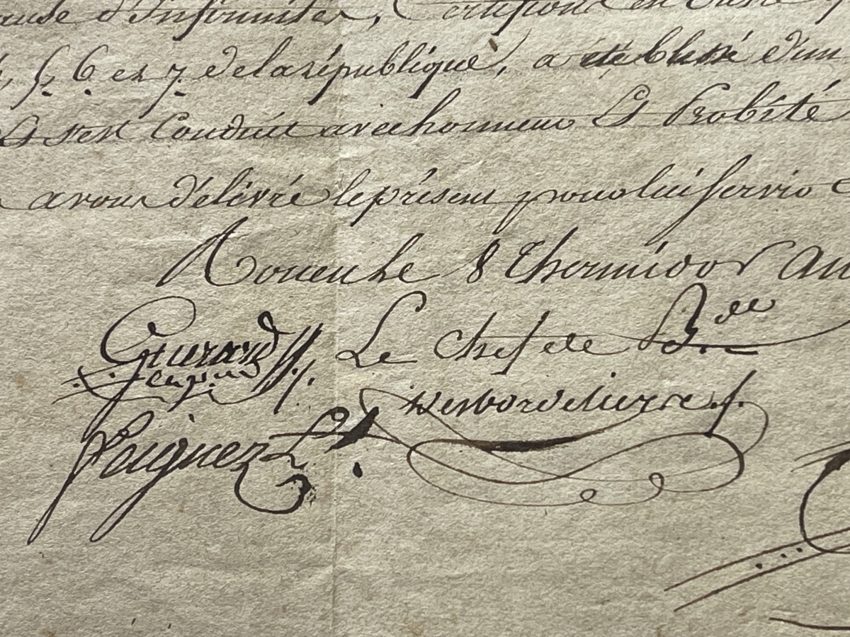 war_in_the_vendee_and_naples_french_cavalry_certificate_1801