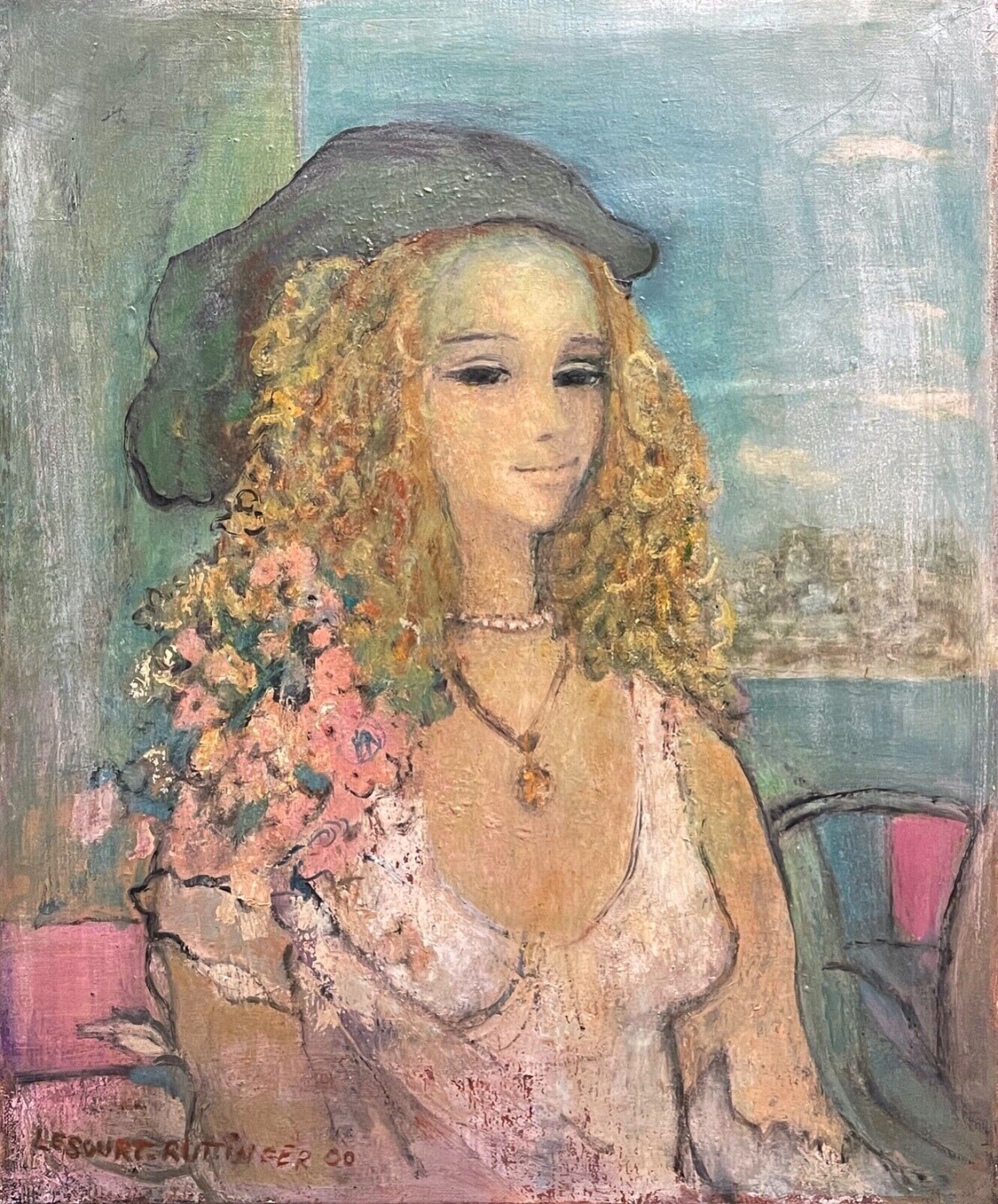 ghislaine_lesourt-ruttinger_portrait_de_femme_45,5_cm_sur_38_cm