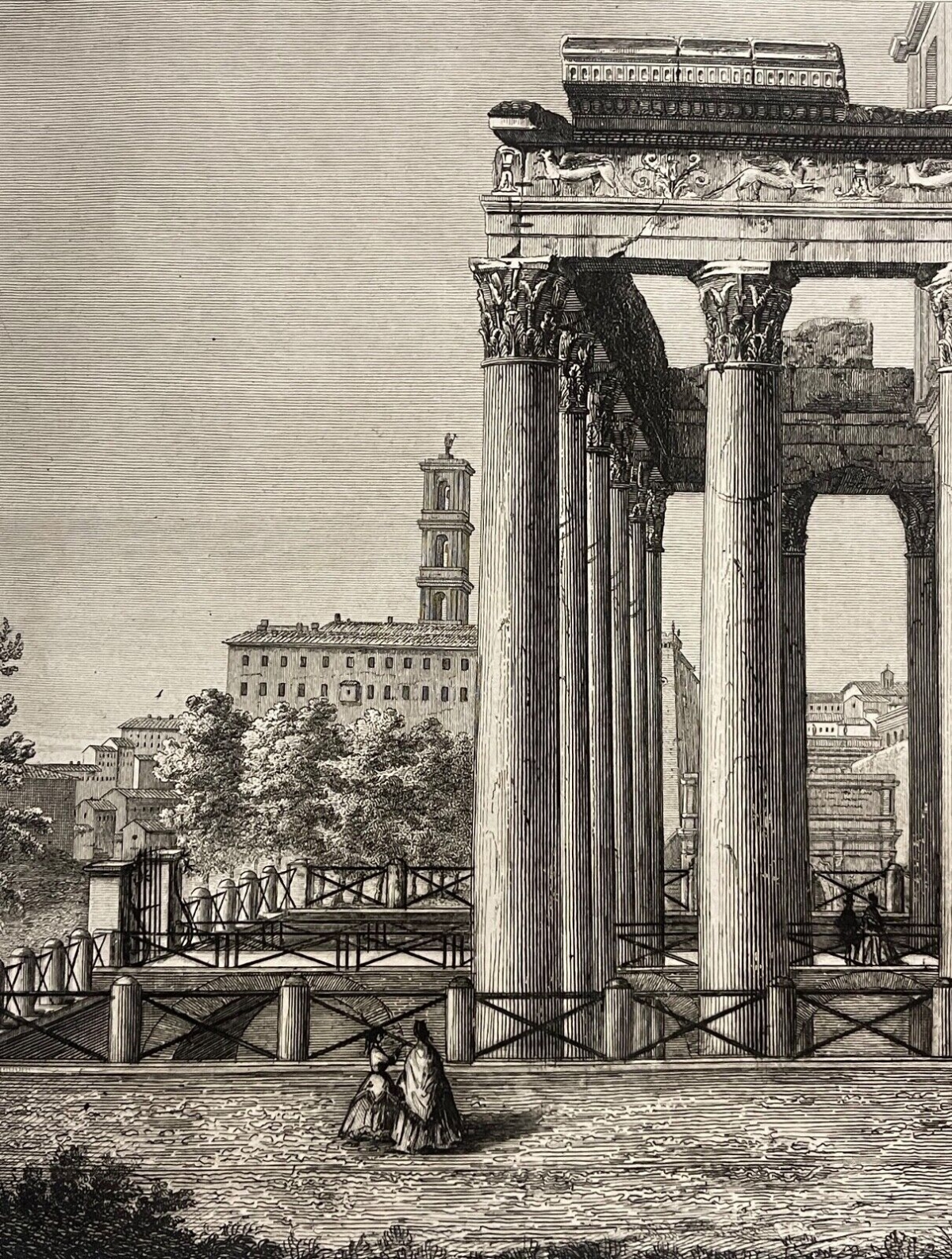 rome_temple_dantonin_et_faustine_1828_par_achille_parboni_1783-1841_italie