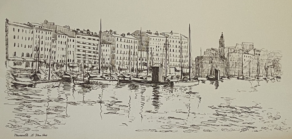 marseille_vieux_port_vers_1970_gravure_xxe_provence_france
