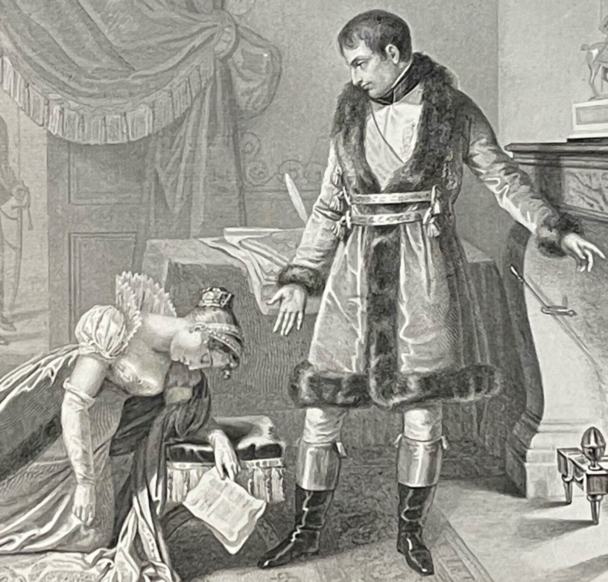 napoleon_bonaparte_accorde_princesse_hatzfeld_clemence_mari_empire_france_c1840