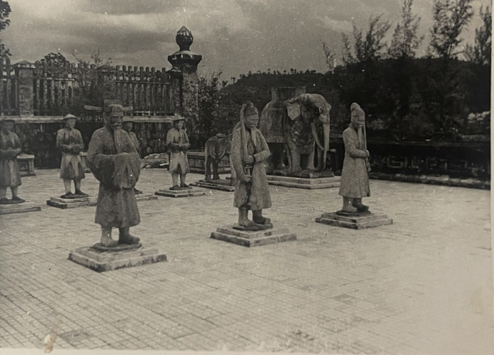 hue_vietnam_stone_mandarins_and_elephant_at_khai_dinh_tomb_vintage_photo