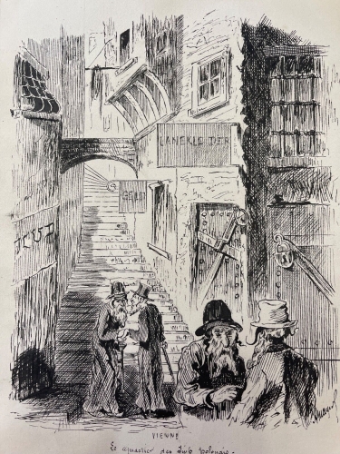 autriche_vienne_dessin_encre_le_quartier_des_juifs_polonais_juif_pologne_xxe