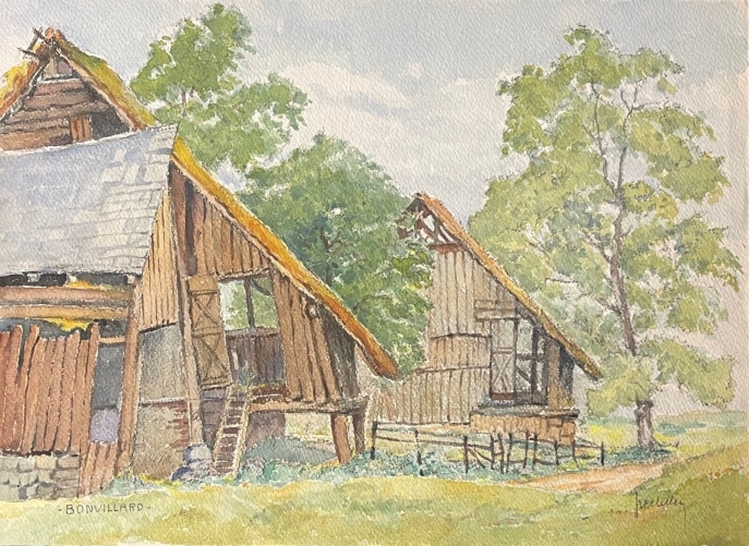 bonvillard_aquarelle_vers_1938_savoie_france_auvergne-rhone-alpes