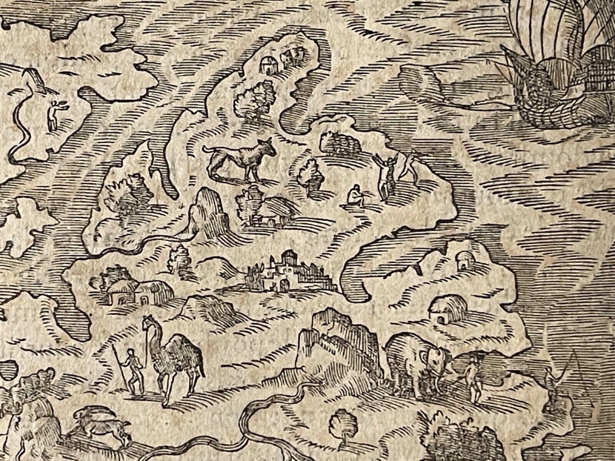 hispaniola_haiti_dominican_republic_map_1575_andre_thevet_woodcut_caribbean