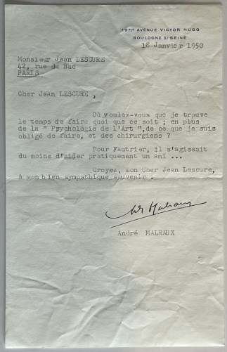 andre_malraux_1901-1976_lettre_autographe_a_jean_lescure_1950_pantheon