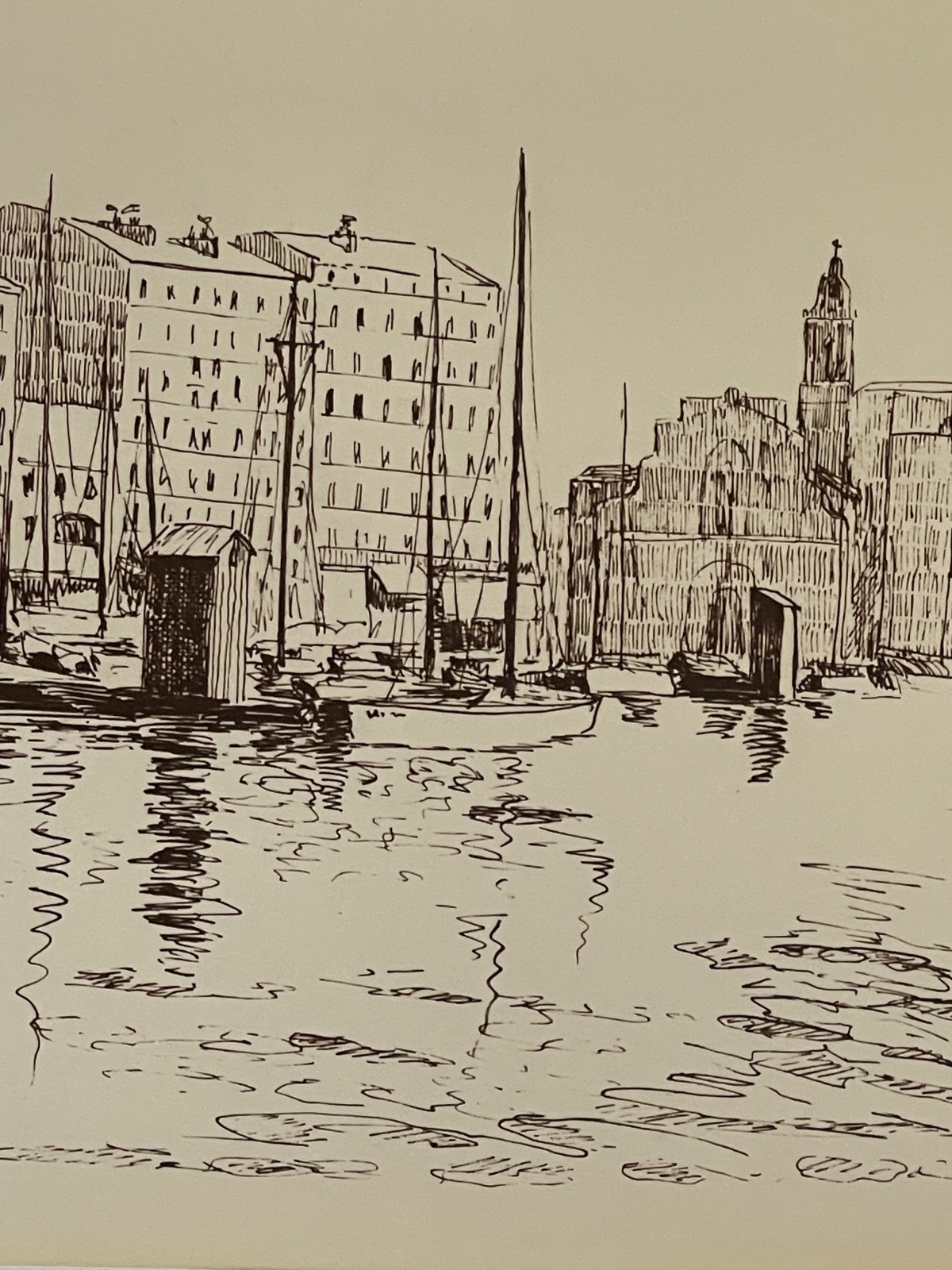 marseille_vieux_port_vers_1970_gravure_xxe_provence_france