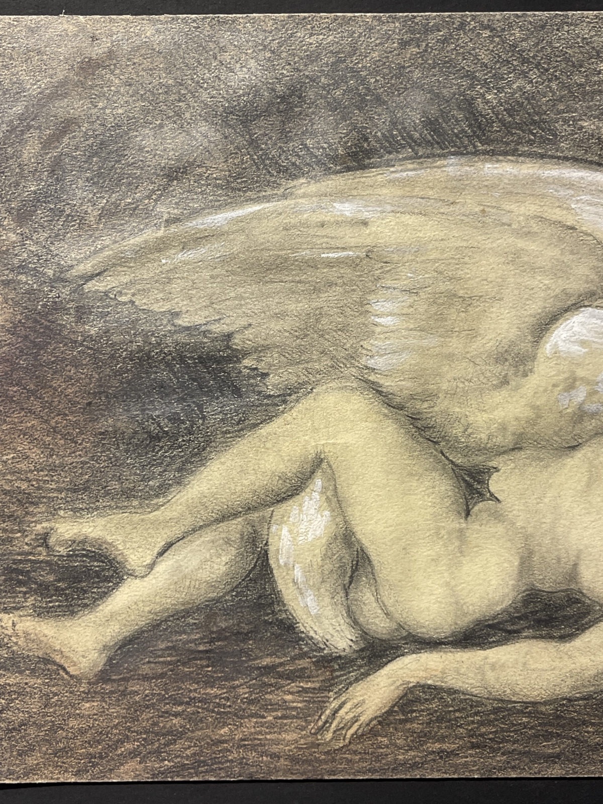 zeus_et_leda_technique_mixte_graphite_et_gouache_xixe_anonyme