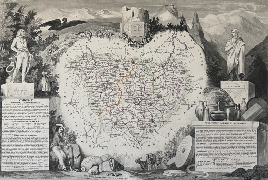 haute-loire_departement_carte_de_1850_france