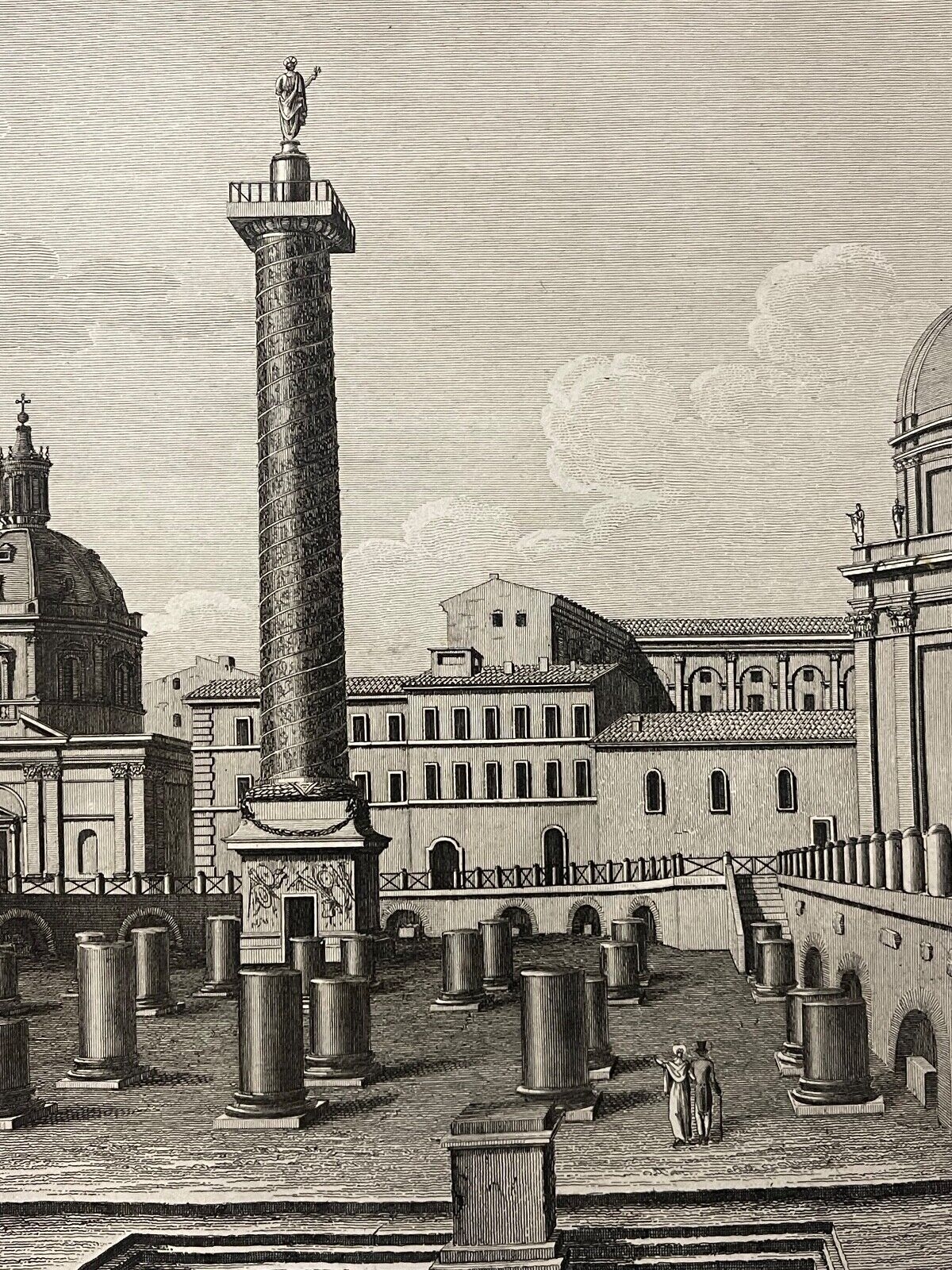 rome_colonne_trajane_gravure_1828_achille_parboni_forum_de_trajan_italie