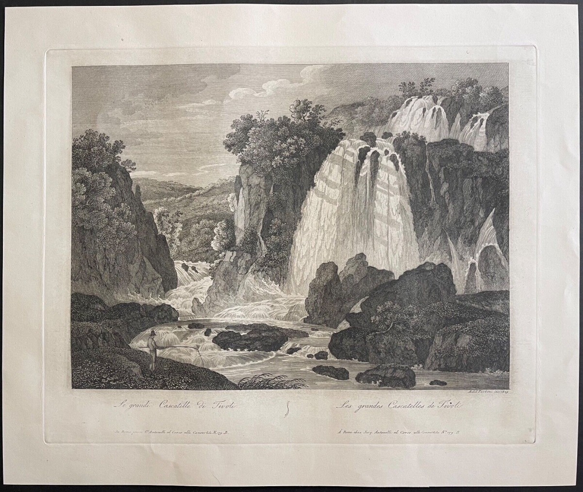 tivoli_italie_les_grandes_cascatelles_gravure_de_1829_par_achil_parboni