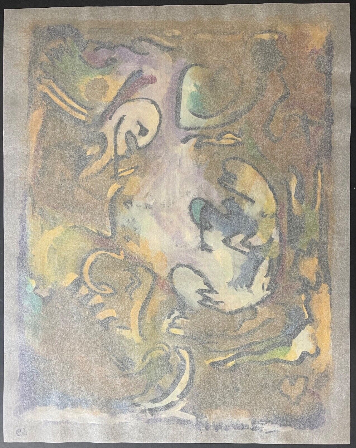 le_dejeuner_sur_lherbe_acrylique_sur_calque_anonyme_1990_france