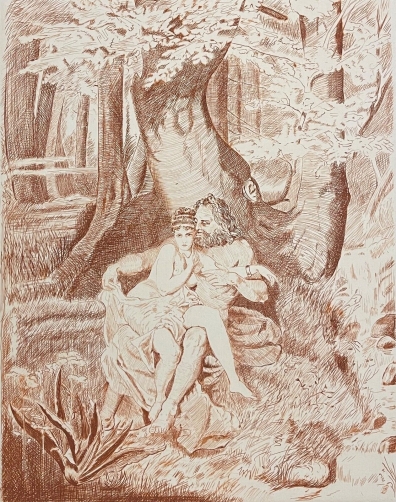 jupiter_et_io_par_blanche_quercy_de_fronsac_gravure_au_burin_ovide_1949_france