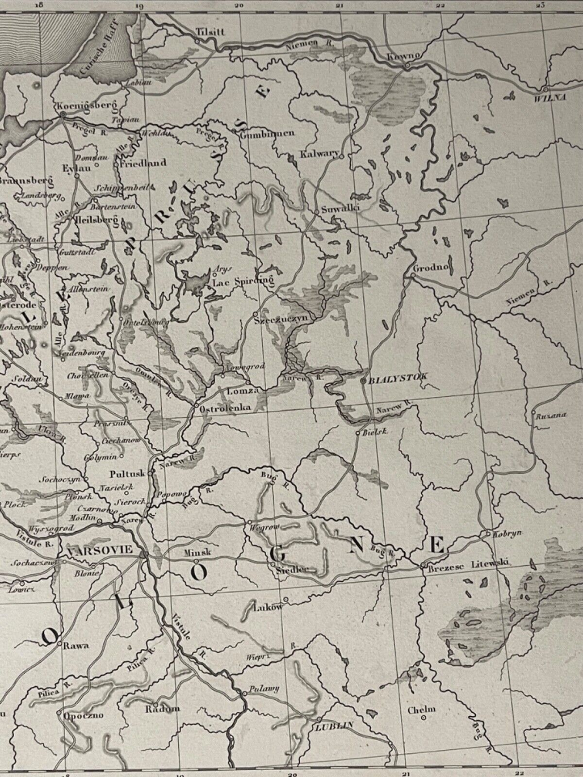 pologne_et_prusse_orientale_sous_empire_napoleon_bonaparte_carte_1848
