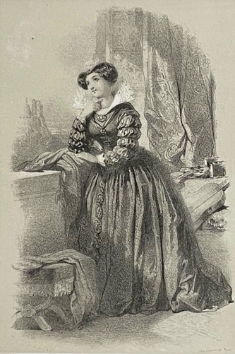 marie_stuart_1542-1587_reine_ecosse_et_de_france_lithographie_de_1848_xixe