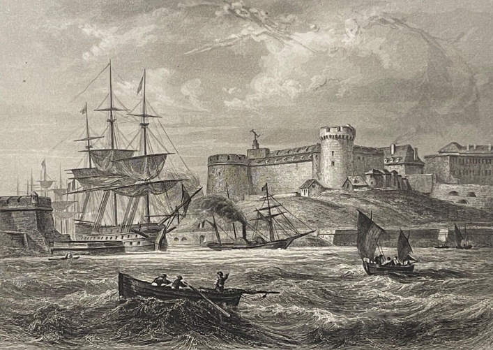 brest_finistere_bretagne_gravure_par_rouargue_1838_telegraphe_chappe_france