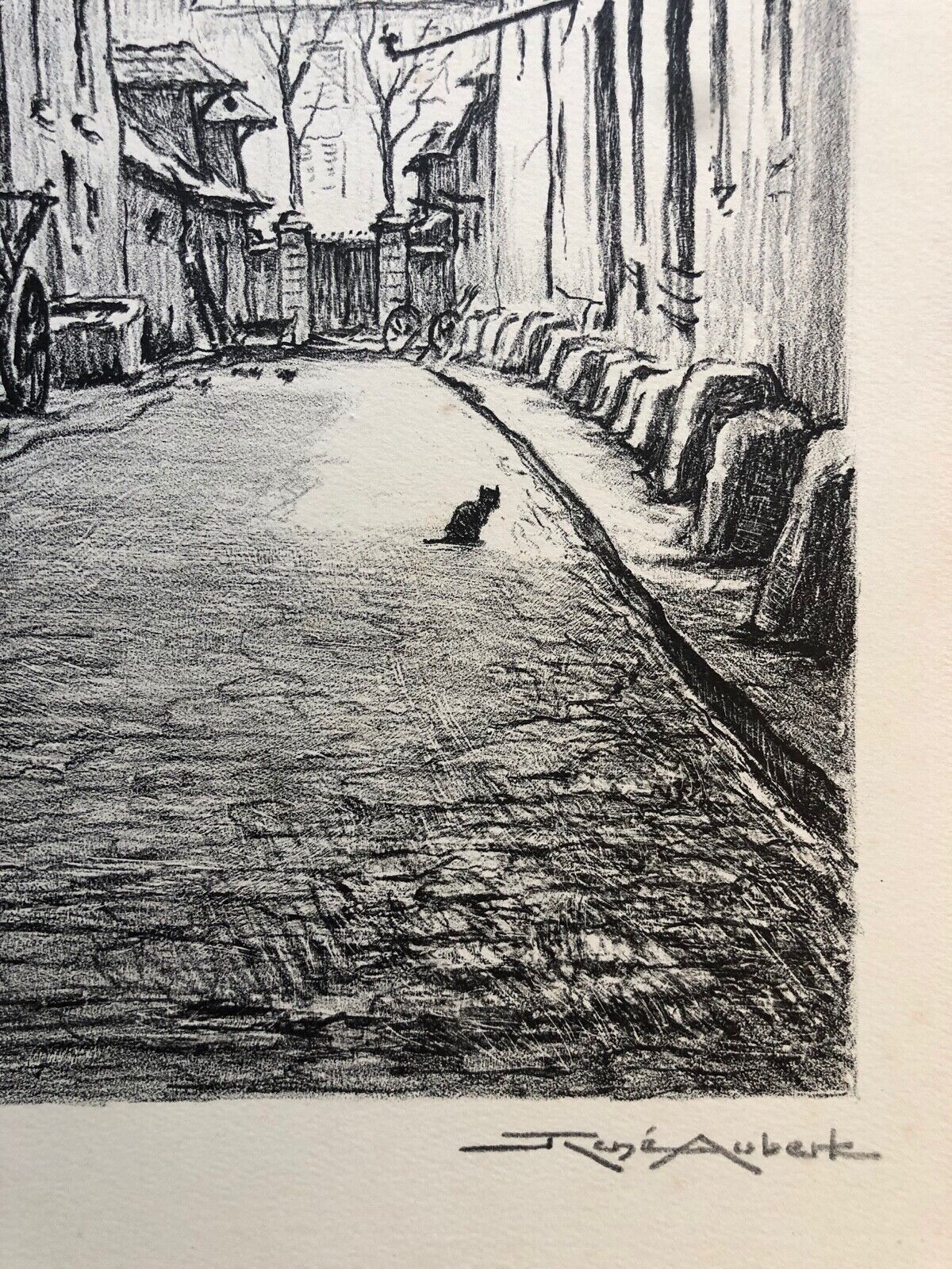 versailles_rene_aubert_1894-1977_lithographie_de_1951_signee_au_crayon