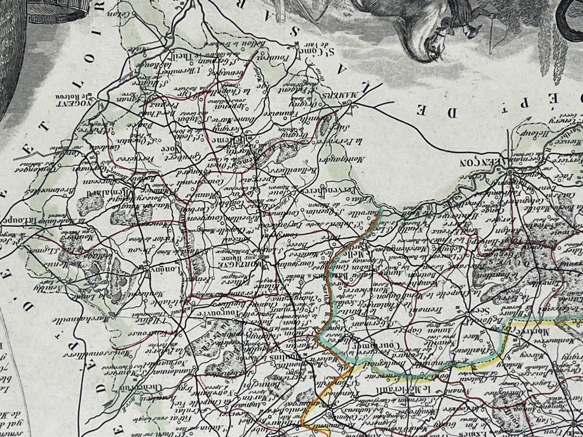 orne_departement_carte_originale_de_1850_france_normandie
