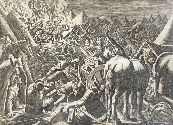 defaite_des_madianistes_dapres_merian_vii_genese_israel_juges_chap_vii_tentes