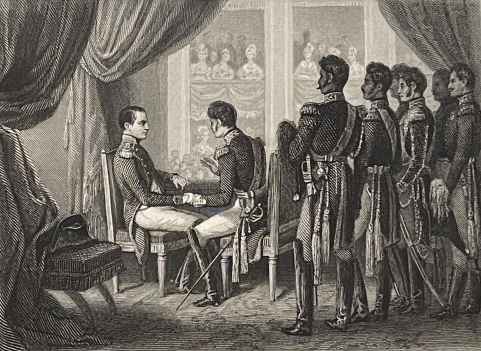 napoleon_bonaparte_1808_erfurt_allemagne_et_ambassadeur_d???autriche_par_raffet
