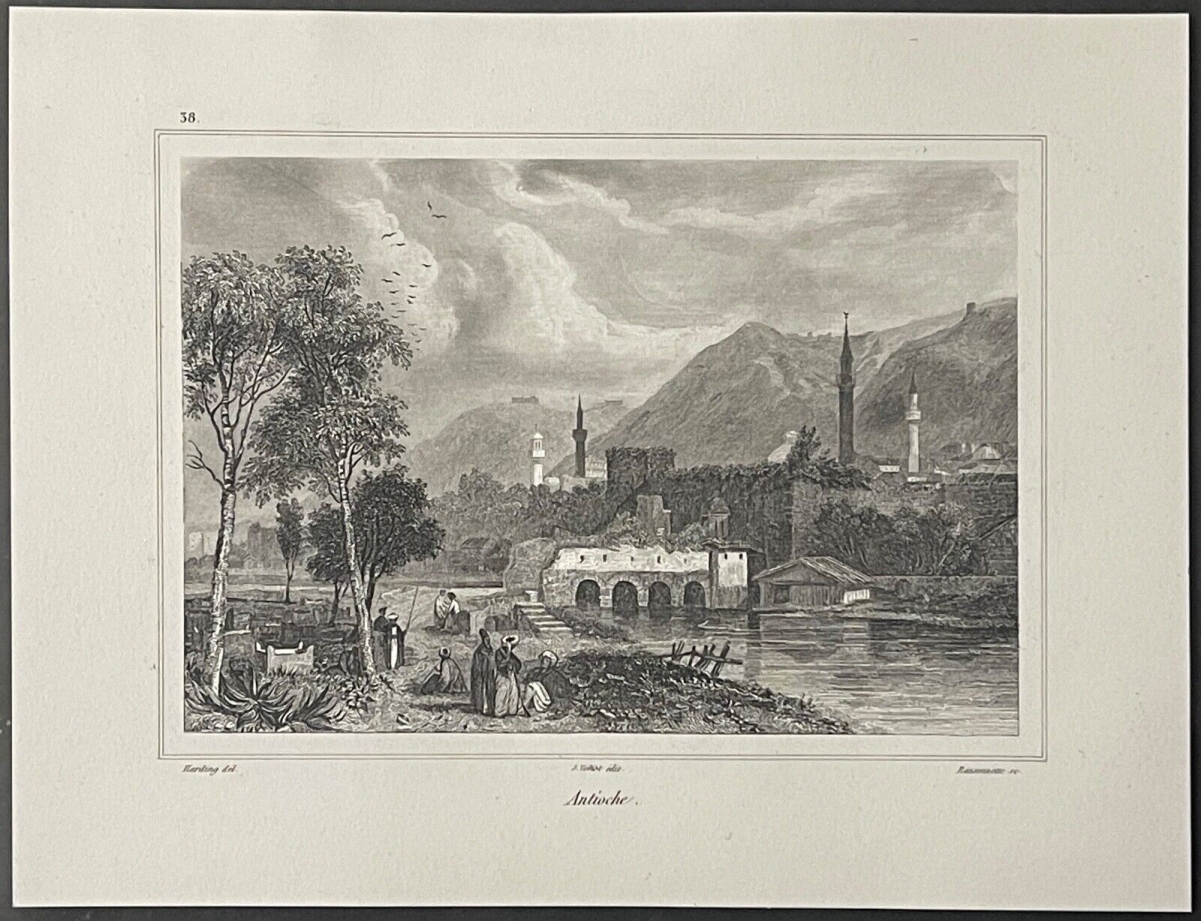 antioche_antakya_turquie_fleuve_oronte_gravure_vers_1838_par_ransonnette