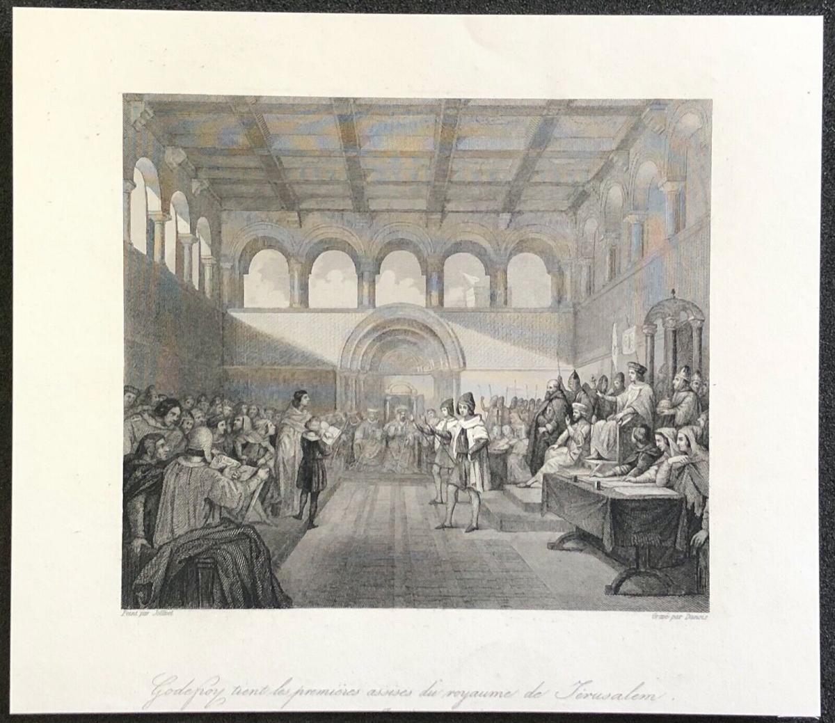 godefroy_de_bouillon_assise_de_jerusalem_gravure_vers_1840_france_croisade