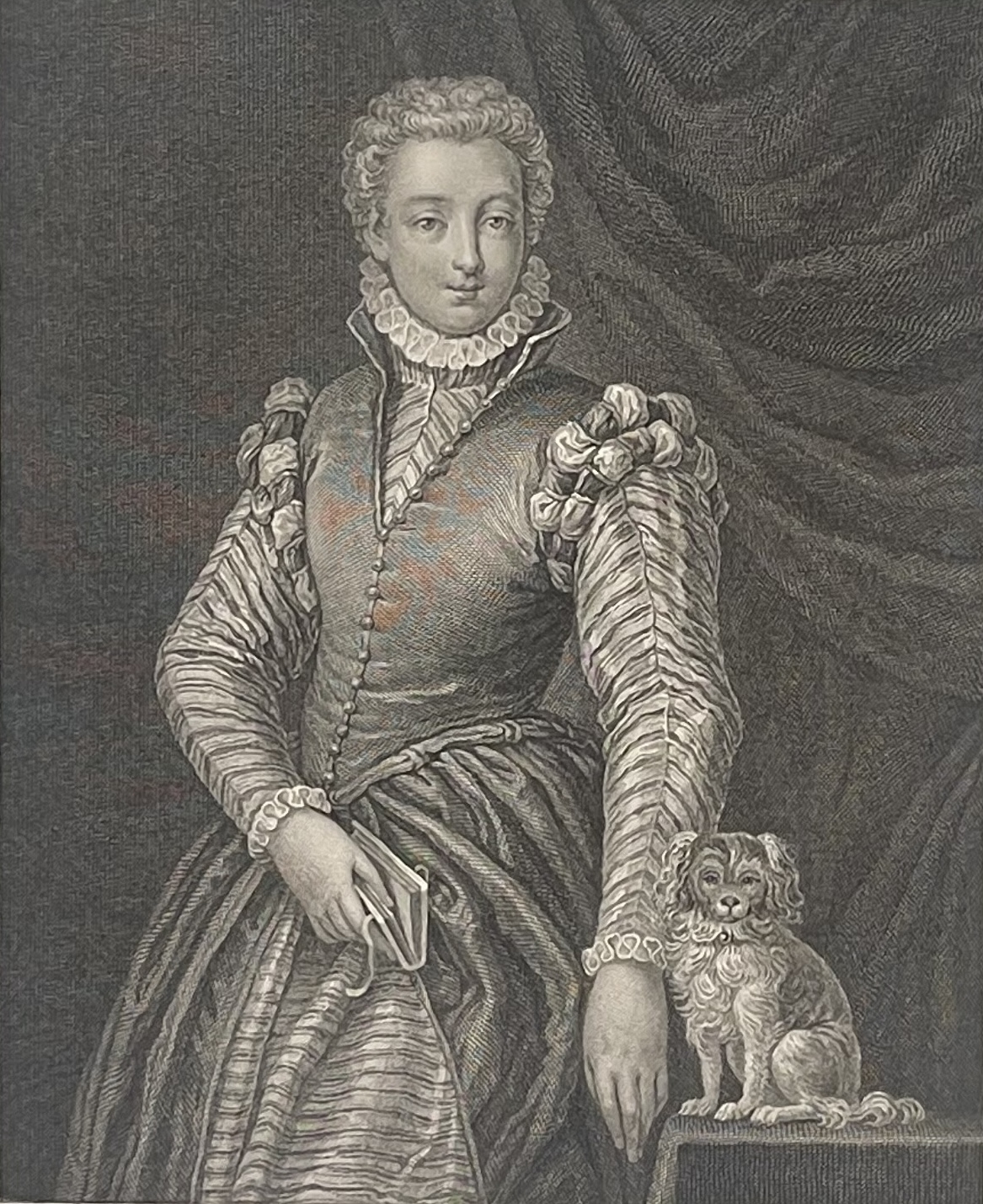 paolo_veronese_1528-1588_portrait_de_sa_fille_graveur_romanet_1786_italie_chien