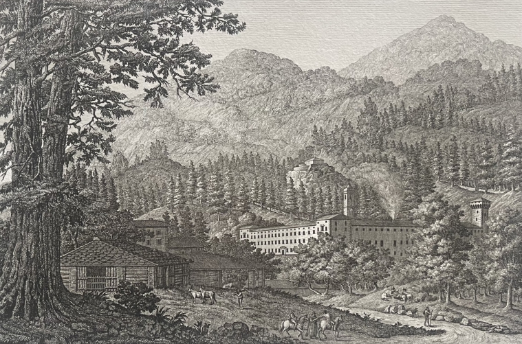 veduta_dell_abbadia_di_vallombrosa_1845_dapres_orlandini_italie