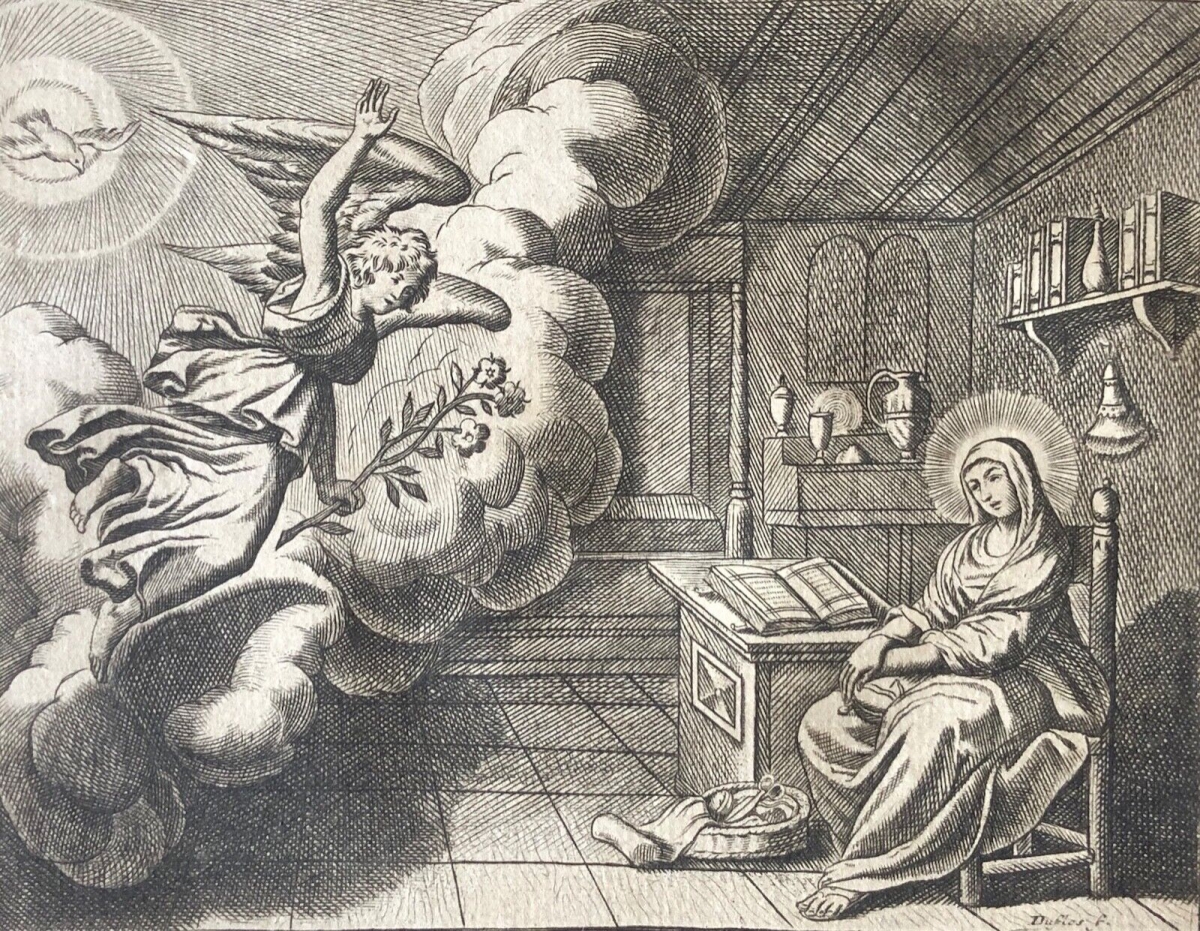 annonciation_de_la_vierge_de_claude_duflos_1665-1727_tirage_de_1770