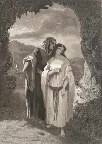 le_malefice_dapres_diaz_gravure_originale_1841_france