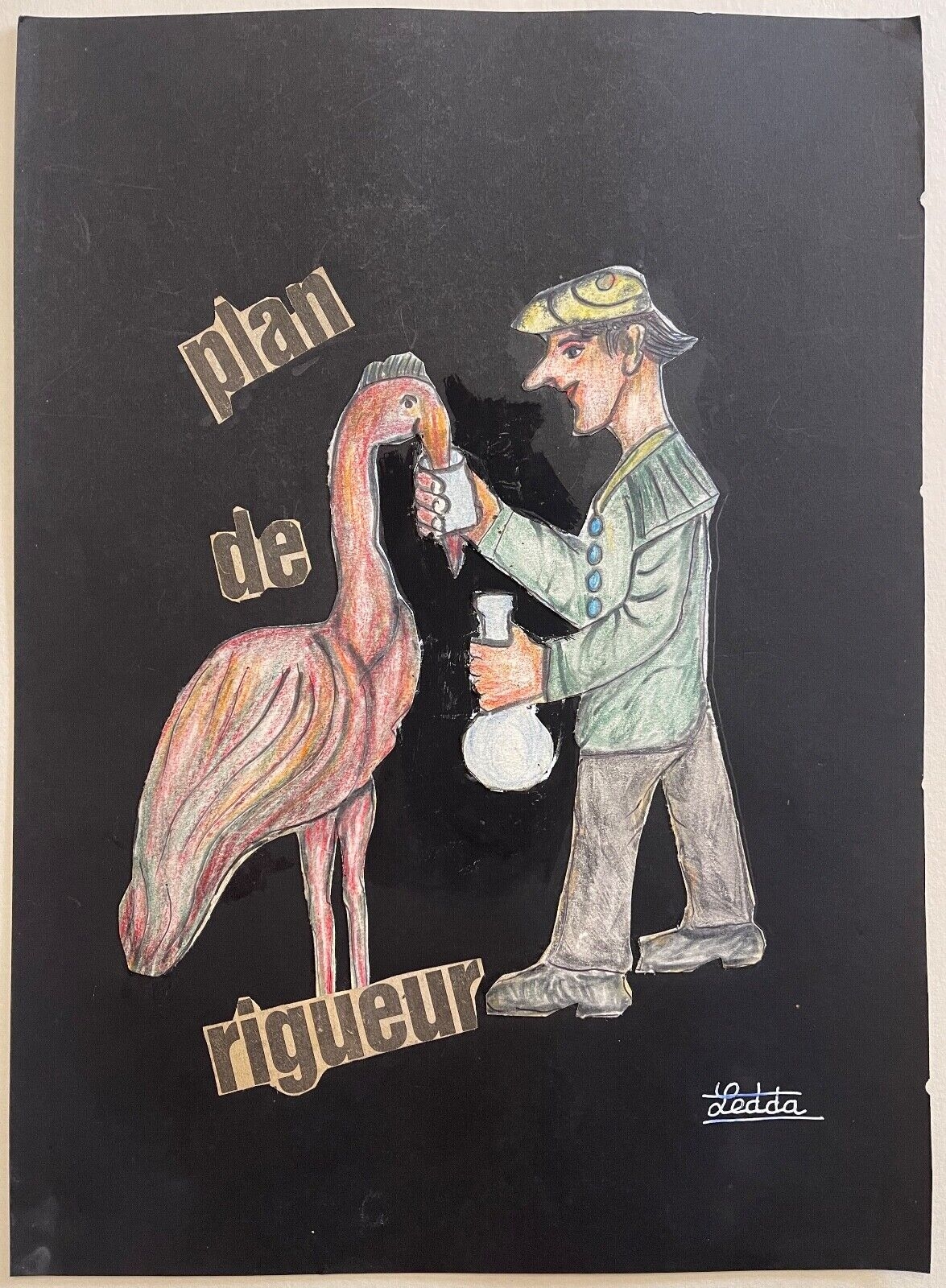 pierre_ledda_1914-1994_art_brut_technique_mixte_plan_de_rigueur_c_1965_france