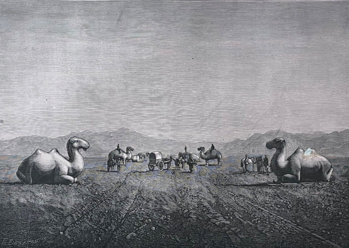 chine_sentier_animalier_granit_menant_tombeaux_imperiaux_ming_gravure_1872
