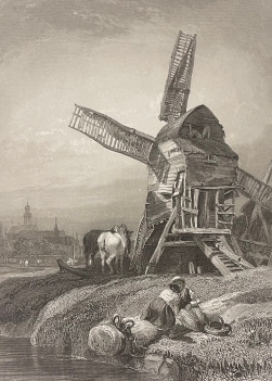 la_haye_moulin_pays-bas_gravure_de_stanfield_c_1838