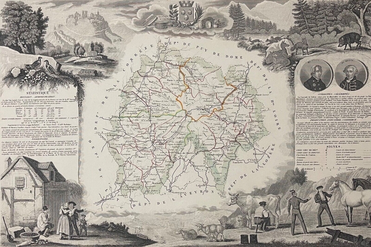 cantal_departement_francais_carte_de_1850_france_auvergne