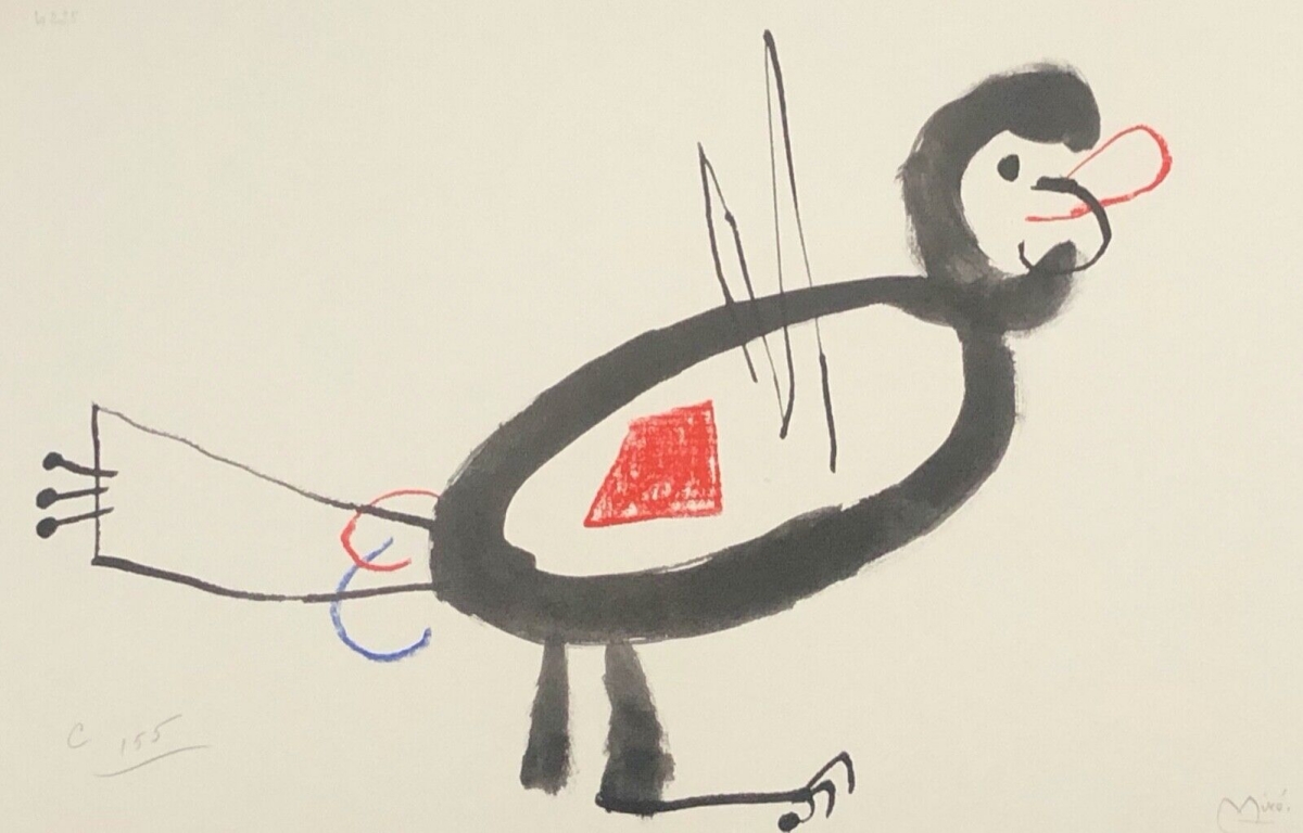 joan_miro_enfance_d_ubu_oiseau_infanzia_di_ubu_1972_chromolithographie_1987