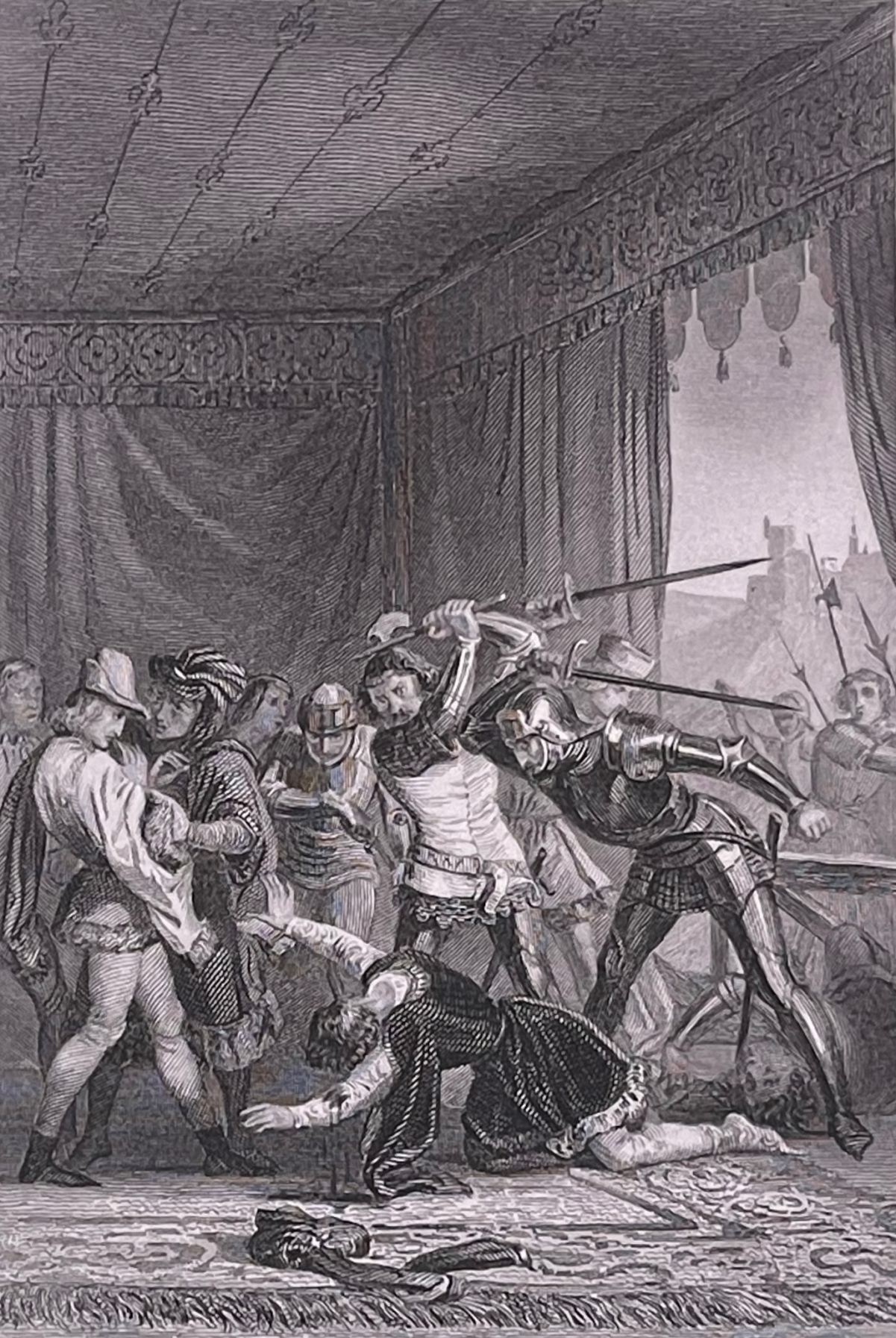 jean_sans_peur_assassinat_1419_duc_de_bourgogne_charles_vii_1835_france