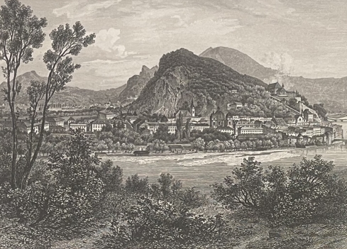 salzbourg_autriche_depuis_le_bastion_klausenthores_vers_1835