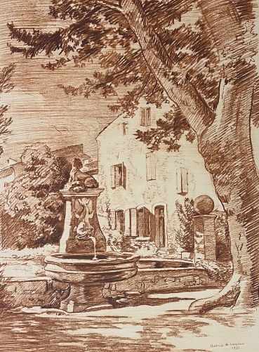 aix-en-provence_fontaine_fonvert_gravure_vers_1942_france