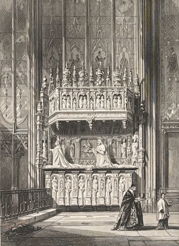 rouen_tombeau_du_cardinal_georges_d_amboise_france_par_rouargue_1838