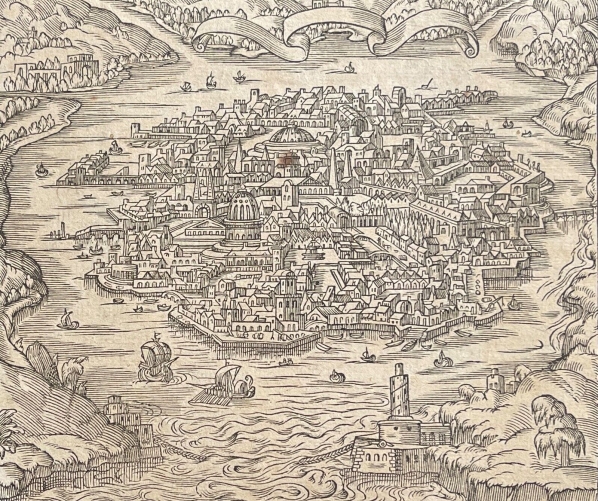 chine_hangzhōu_quinsai_gravure_de_1575_par_andre_thevet_1504-1592_china