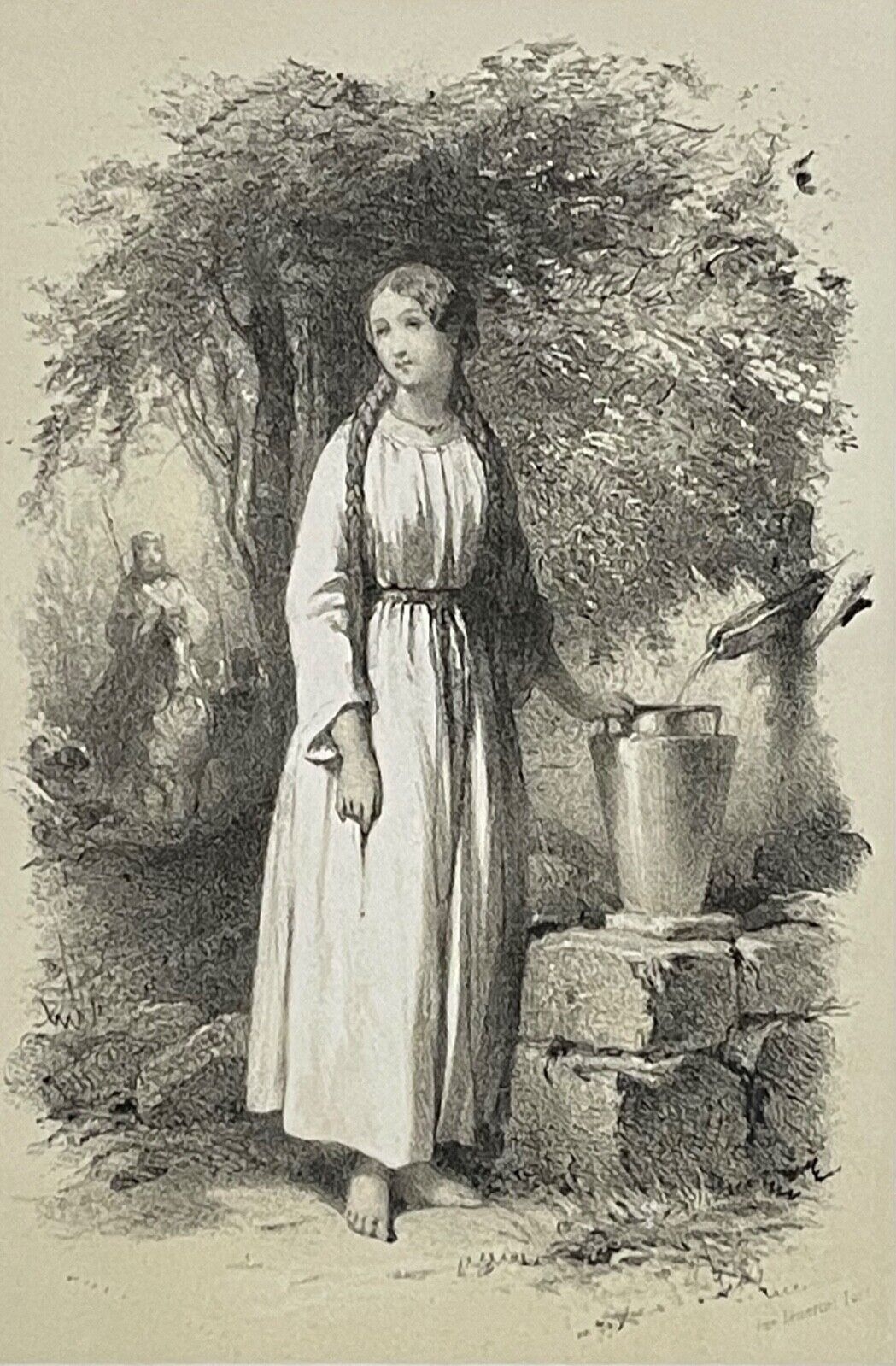 bertrade_de_laon_ou_berthe_de_laon_reine_de_france_lithographie_de_1848_xixe