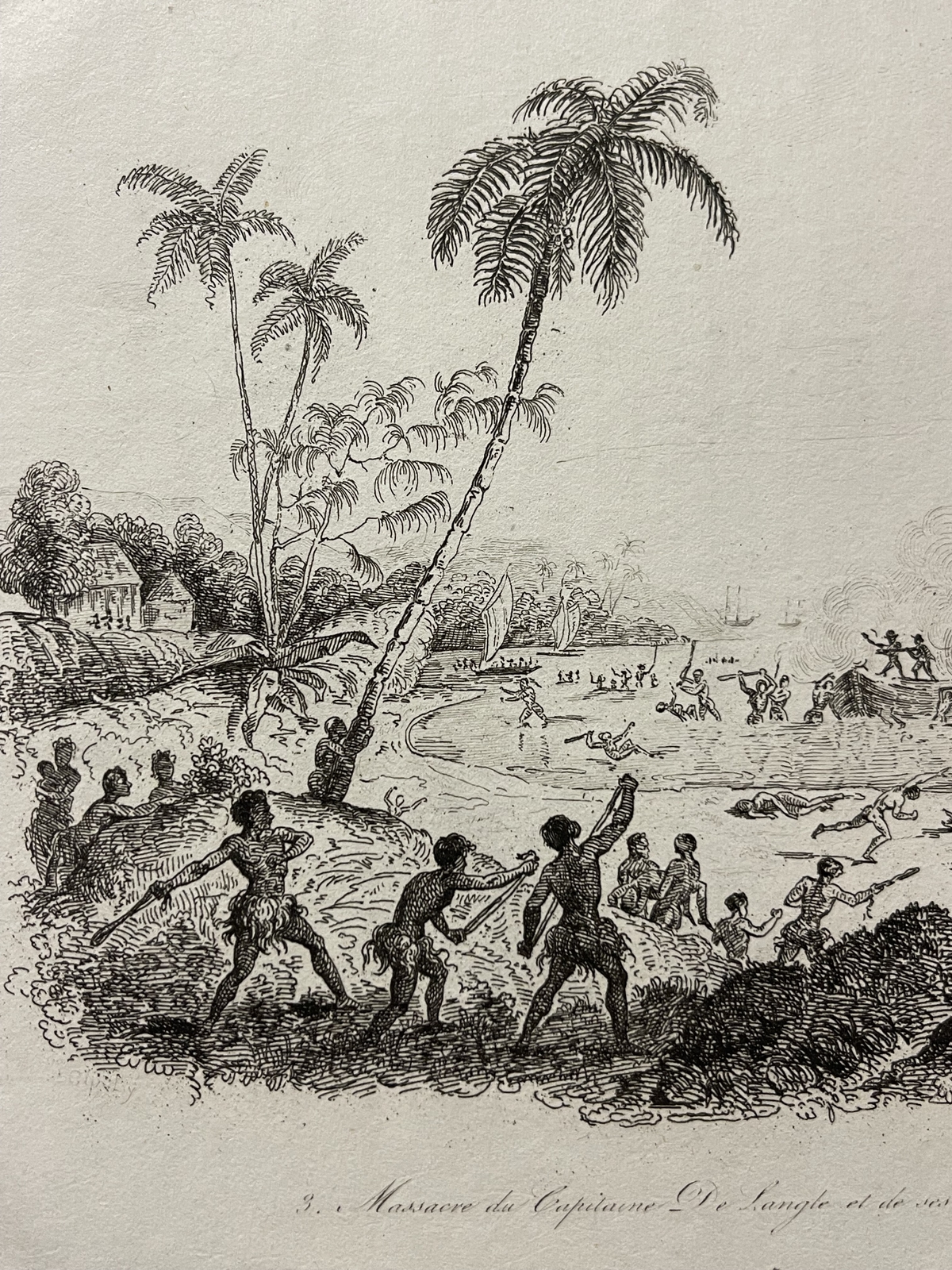 tutuila_maouna_c1836_captain_de_langle_massacre_antique_print_american_samoa