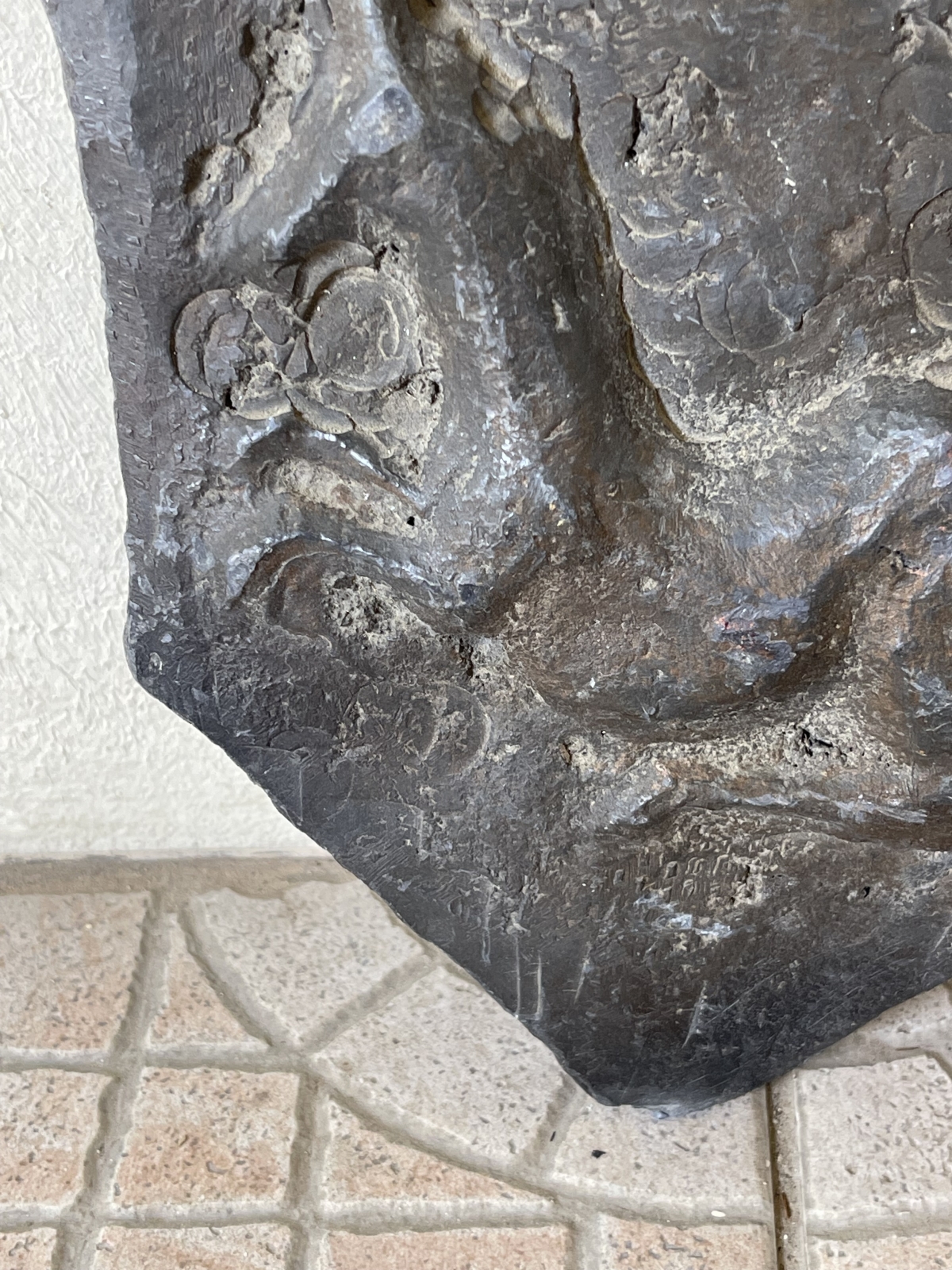 blason_en_plomb_haute_epoque_licorne_unicorne_saint-lo_?_vente_en_france_seule