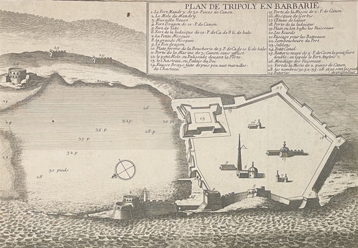 lybie_tripoli_fortifications_espagne_dapres_nicolas_de_fer_1705_afrique